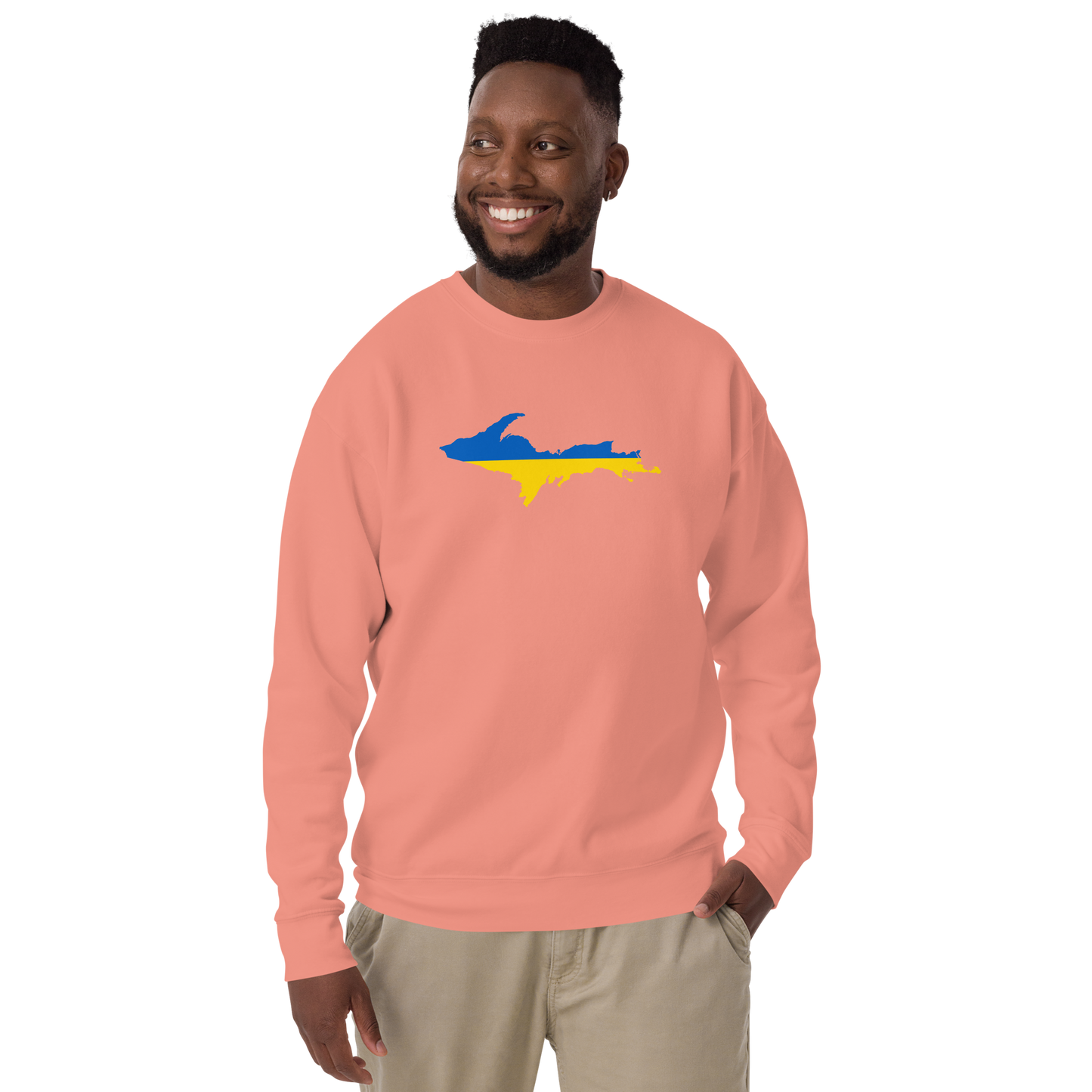 Michigan Upper Peninsula Sweatshirt (w/ UP Ukraine Outline) | Unsiex Premium