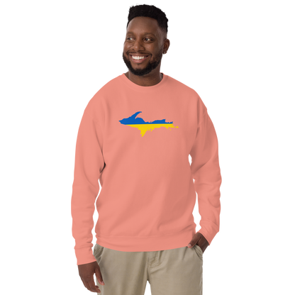 Michigan Upper Peninsula Sweatshirt (w/ UP Ukraine Outline) | Unsiex Premium