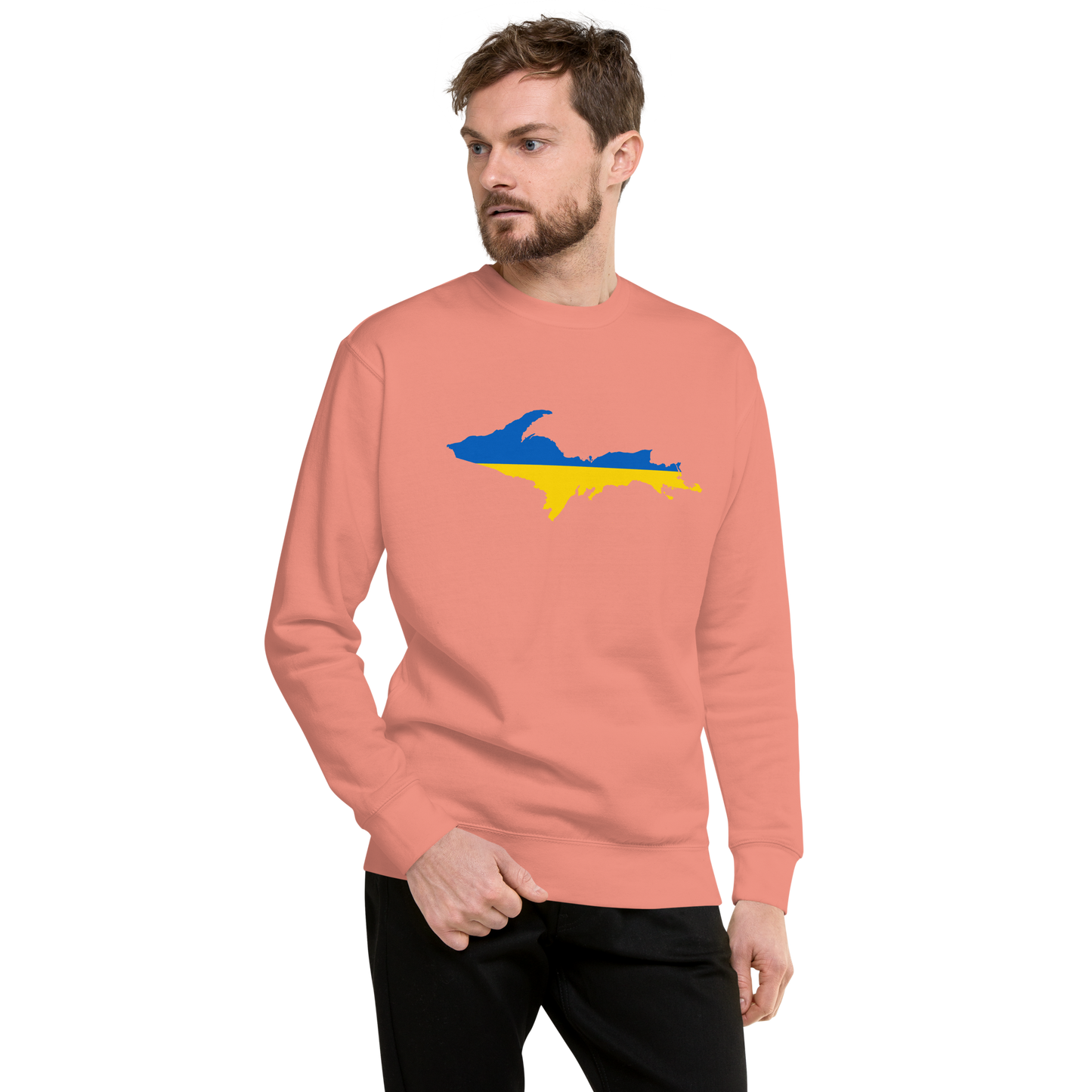 Michigan Upper Peninsula Sweatshirt (w/ UP Ukraine Outline) | Unsiex Premium