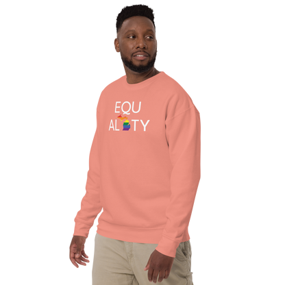 Michigan 'Equality' Premium Sweatshirt (LGBTQ Pride Colors)