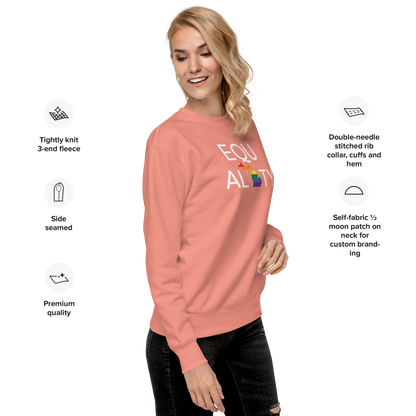 Michigan 'Equality' Premium Sweatshirt (LGBTQ Pride Colors)