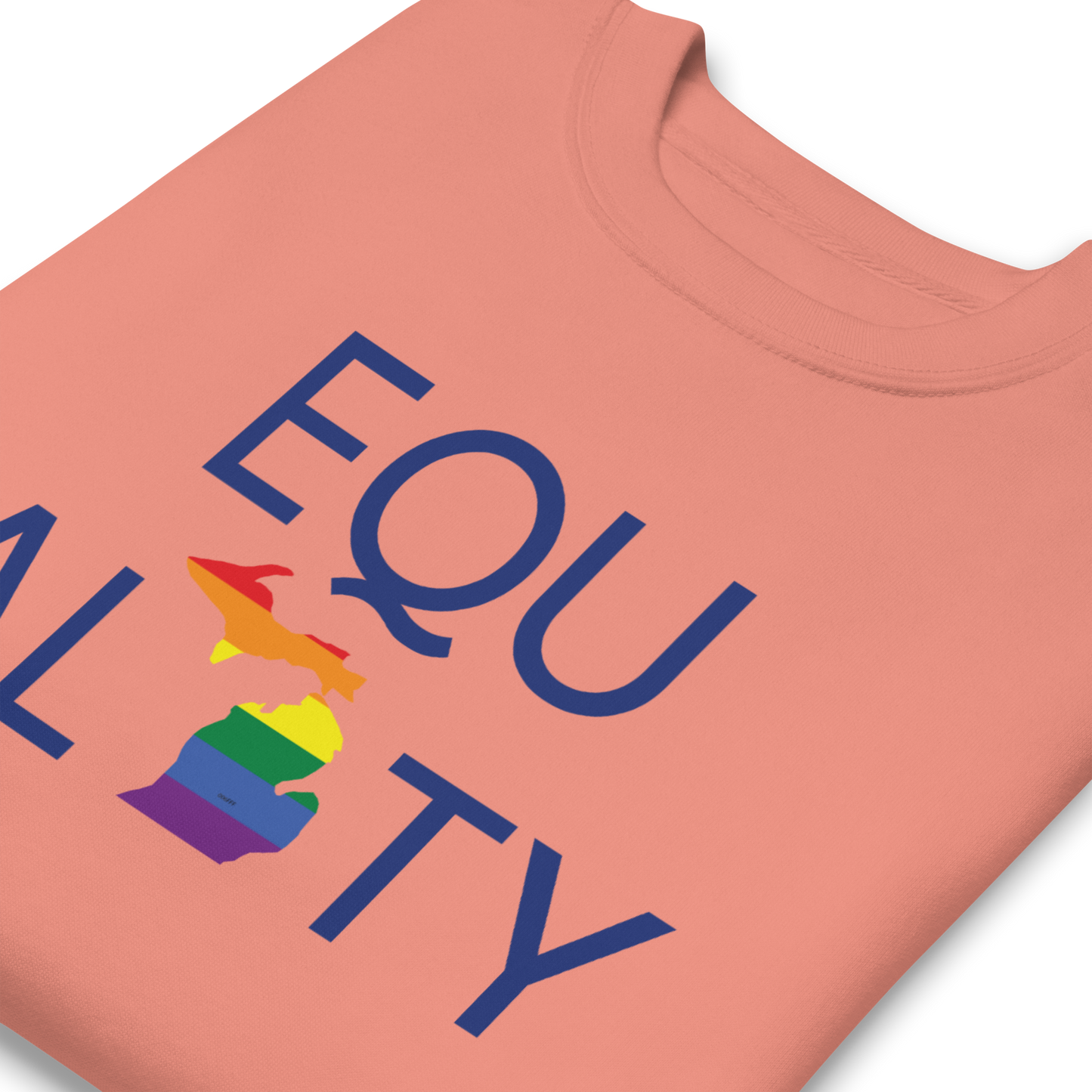 Michigan 'Equality' Premium Sweatshirt (LGBTQ Pride Colors)