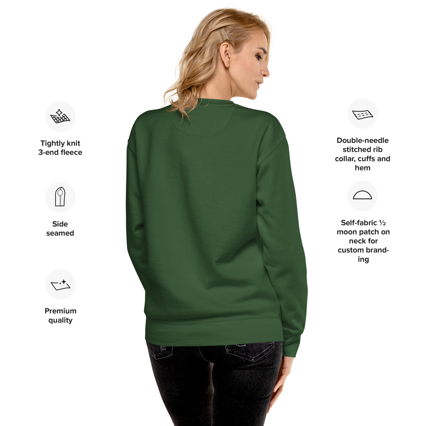 Michigan Upper Peninsula Sweatshirt (w/ Gold UP Outline) | Unisex Premium