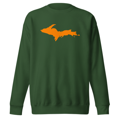 Michigan Upper Peninsula Sweatshirt (w/ Orange UP Outline) | Unisex Premium