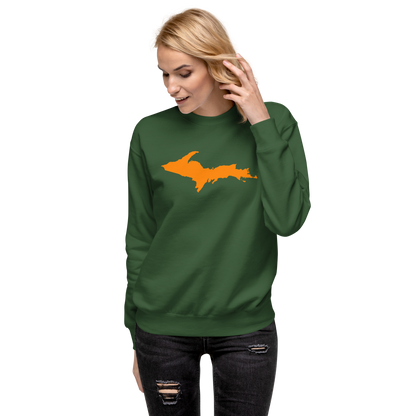 Michigan Upper Peninsula Sweatshirt (w/ Orange UP Outline) | Unisex Premium