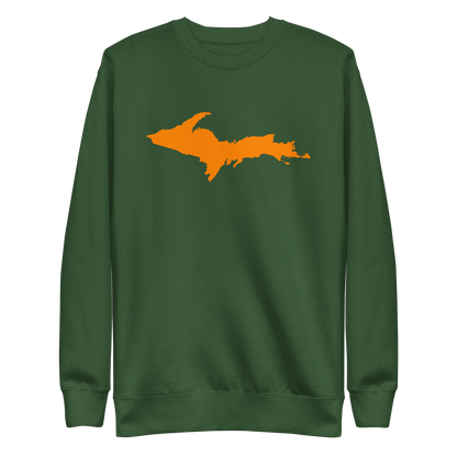 Michigan Upper Peninsula Sweatshirt (w/ Orange UP Outline) | Unisex Premium