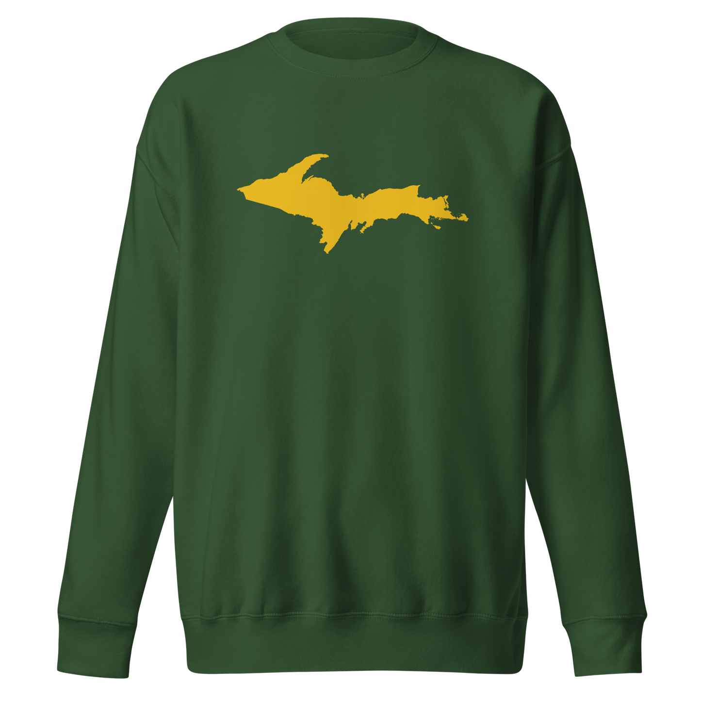 Michigan Upper Peninsula Sweatshirt (w/ Gold UP Outline) | Unisex Premium