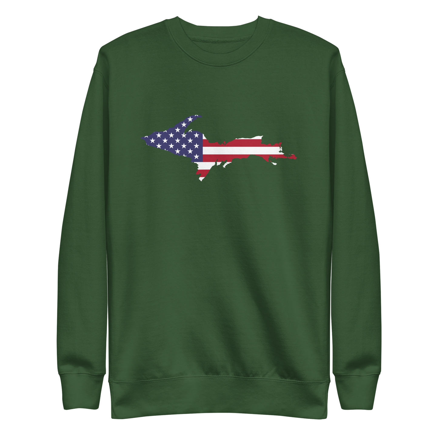 Michigan Upper Peninsula Sweatshirt (w/ UP USA Flag Outline) | Unisex Premium