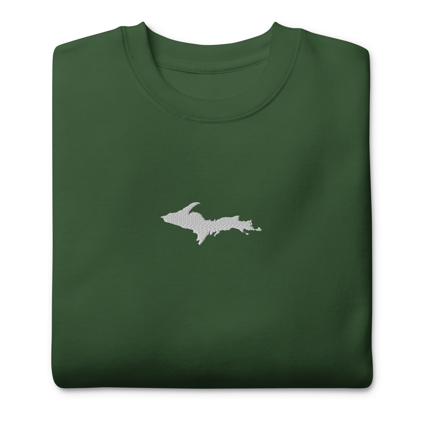 Michigan Upper Peninsula Sweatshirt (w/ Embroidered UP Outline) | Unisex Premium