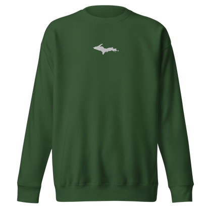 Michigan Upper Peninsula Sweatshirt (w/ Embroidered UP Outline) | Unisex Premium