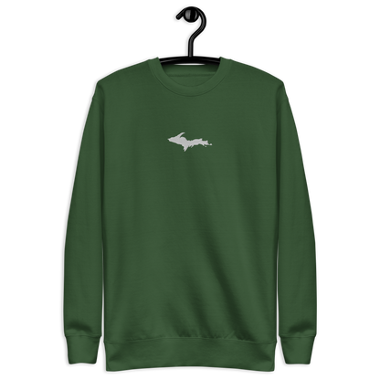 Michigan Upper Peninsula Sweatshirt (w/ Embroidered UP Outline) | Unisex Premium