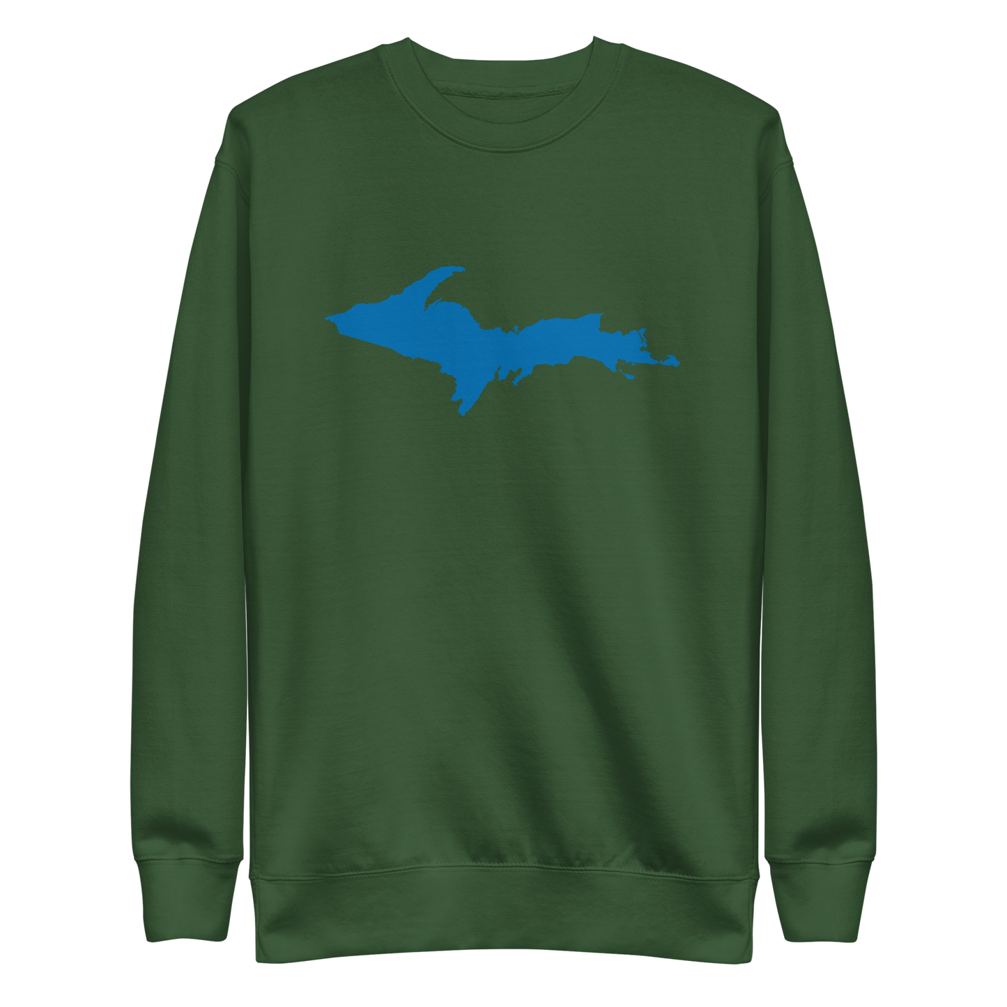 Michigan Upper Peninsula Sweatshirt (w/ Azure UP Outline) | Unisex Premium