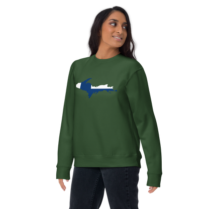 Michigan Upper Peninsula Sweatshirt (w/ UP Finland Outline) | Unisex Premium