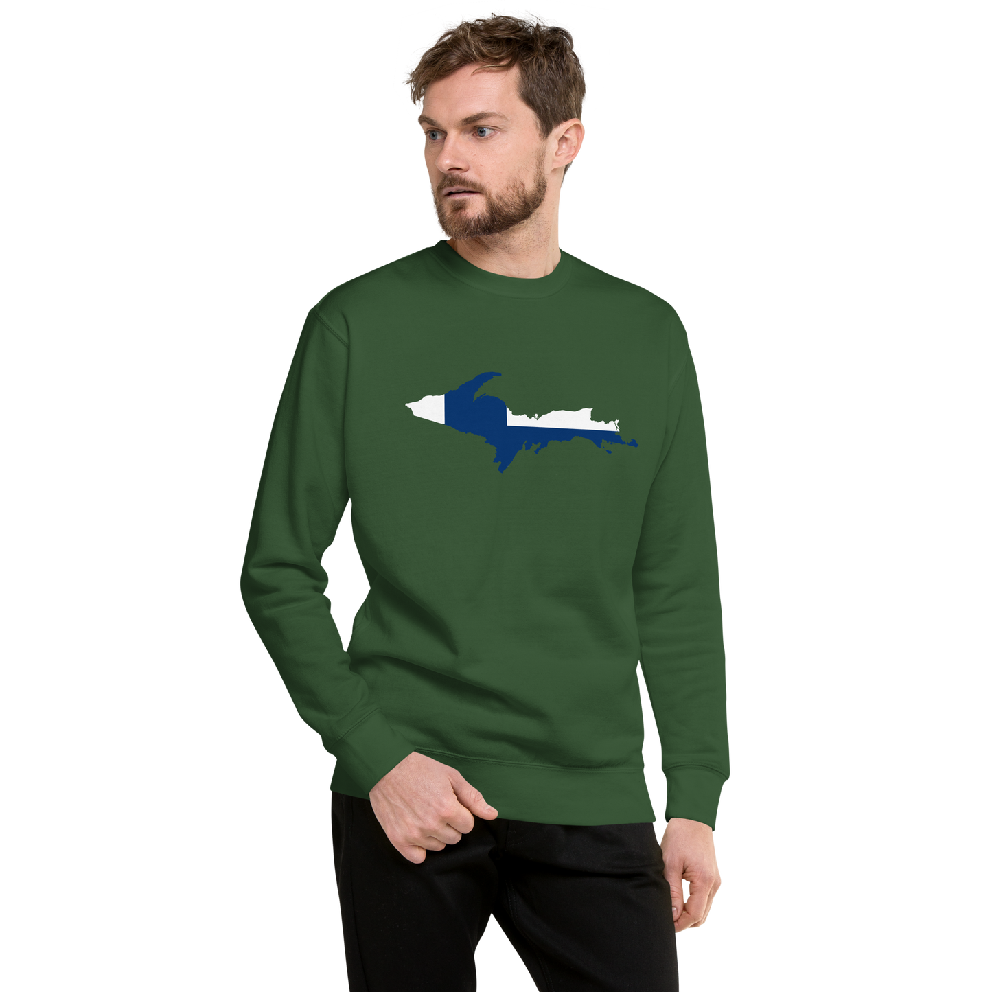 Michigan Upper Peninsula Sweatshirt (w/ UP Finland Outline) | Unisex Premium