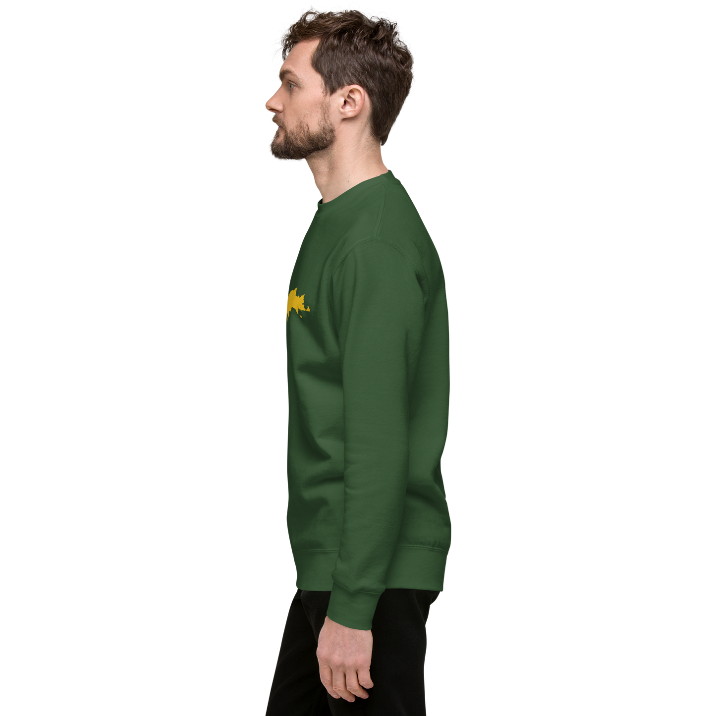 Michigan Upper Peninsula Sweatshirt (w/ Gold UP Outline) | Unisex Premium