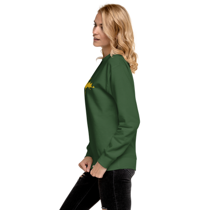 Michigan Upper Peninsula Sweatshirt (w/ Gold UP Outline) | Unisex Premium