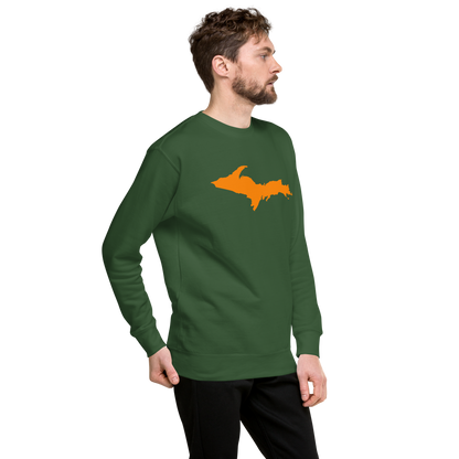 Michigan Upper Peninsula Sweatshirt (w/ Orange UP Outline) | Unisex Premium