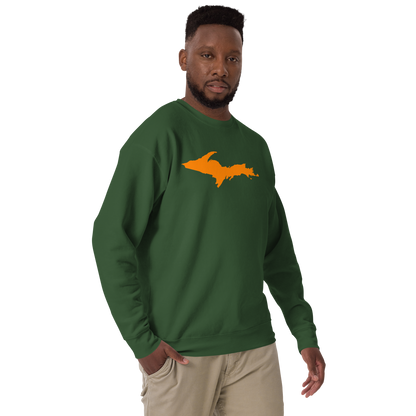 Michigan Upper Peninsula Sweatshirt (w/ Orange UP Outline) | Unisex Premium