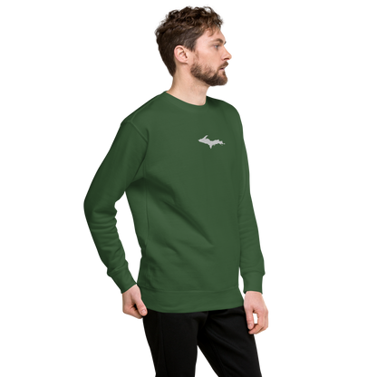 Michigan Upper Peninsula Sweatshirt (w/ Embroidered UP Outline) | Unisex Premium