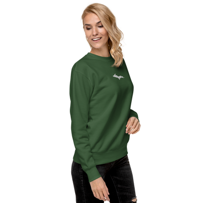 Michigan Upper Peninsula Sweatshirt (w/ Embroidered UP Outline) | Unisex Premium