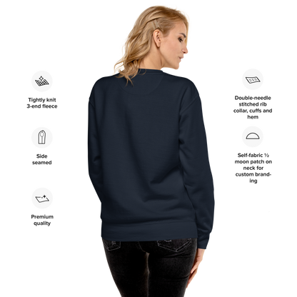 Michigan Upper Peninsula Sweatshirt (w/ Azure UP Outline) | Unisex Premium