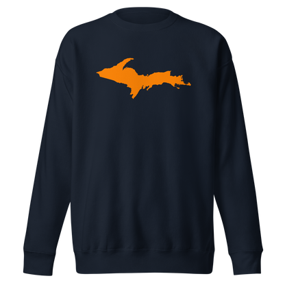 Michigan Upper Peninsula Sweatshirt (w/ Orange UP Outline) | Unisex Premium