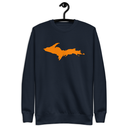 Michigan Upper Peninsula Sweatshirt (w/ Orange UP Outline) | Unisex Premium