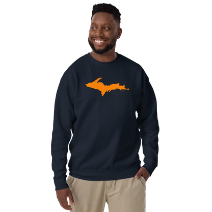 Michigan Upper Peninsula Sweatshirt (w/ Orange UP Outline) | Unisex Premium