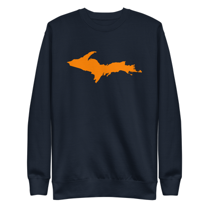 Michigan Upper Peninsula Sweatshirt (w/ Orange UP Outline) | Unisex Premium