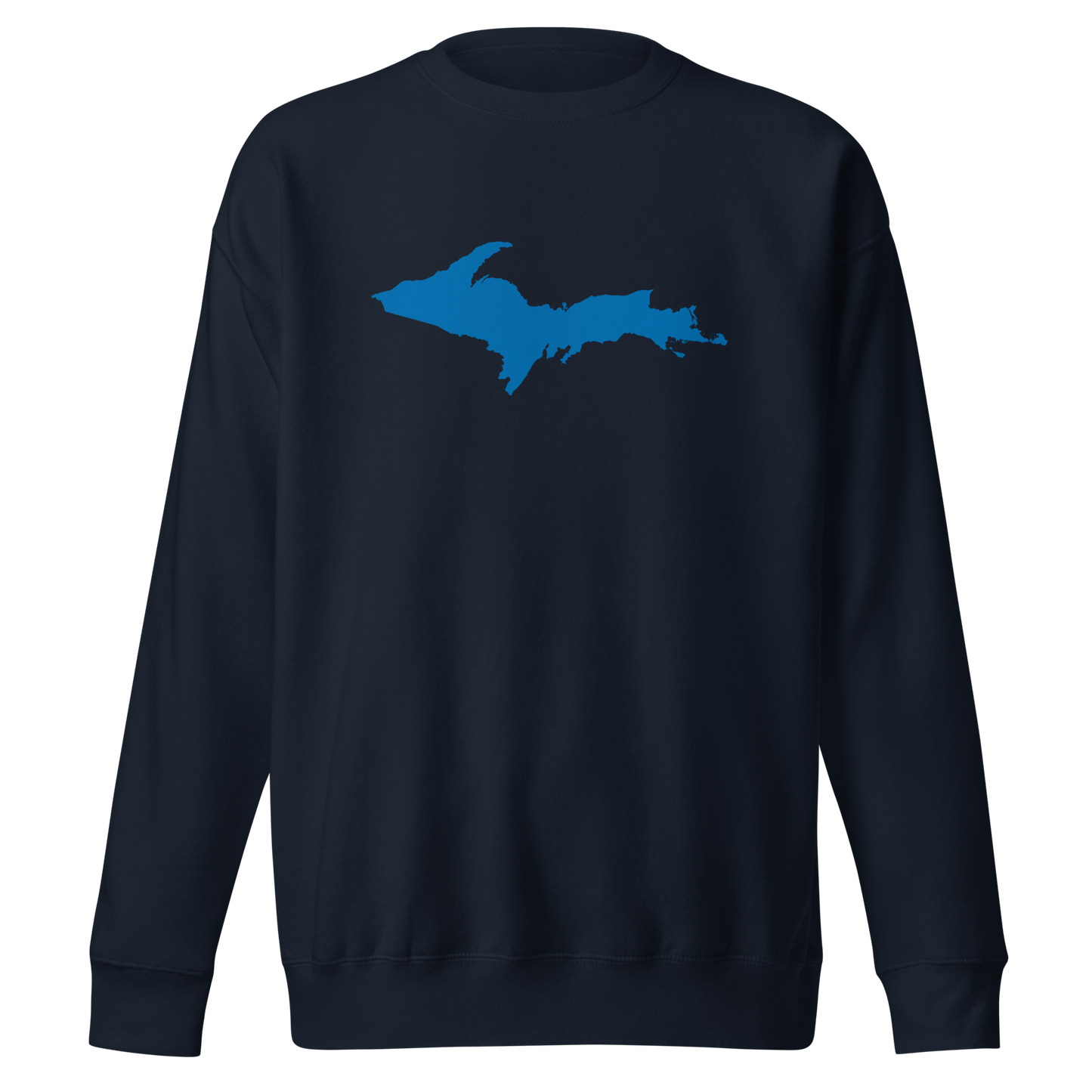 Michigan Upper Peninsula Sweatshirt (w/ Azure UP Outline) | Unisex Premium