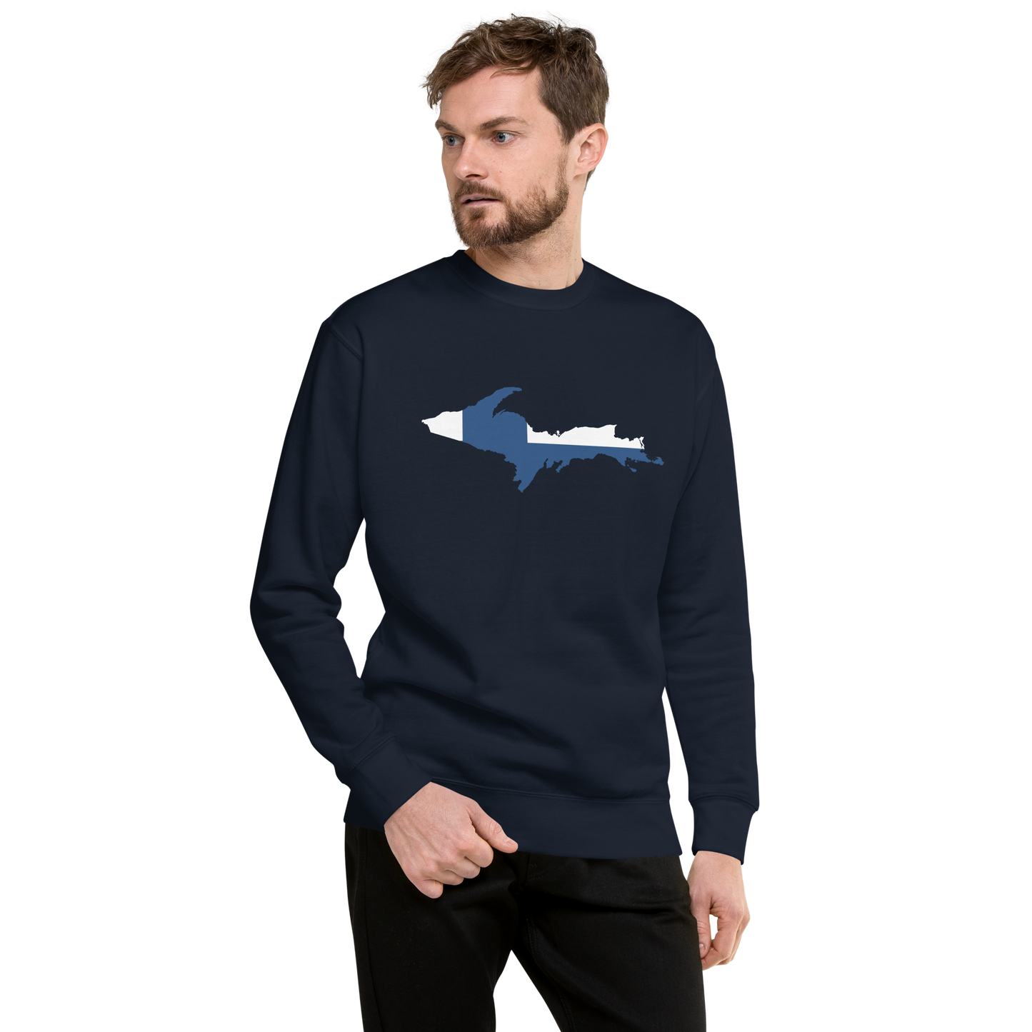 Michigan Upper Peninsula Sweatshirt (w/ UP Finland Outline) | Unisex Premium