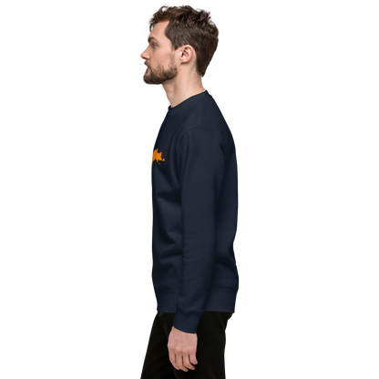 Michigan Upper Peninsula Sweatshirt (w/ Orange UP Outline) | Unisex Premium