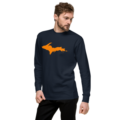 Michigan Upper Peninsula Sweatshirt (w/ Orange UP Outline) | Unisex Premium