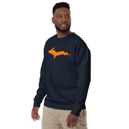 Michigan Upper Peninsula Sweatshirt (w/ Orange UP Outline) | Unisex Premium