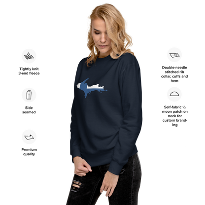 Michigan Upper Peninsula Sweatshirt (w/ UP Finland Outline) | Unisex Premium