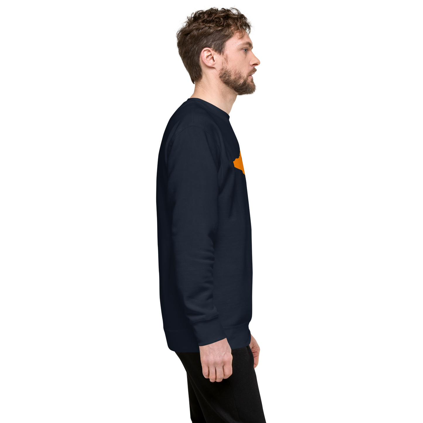 Michigan Upper Peninsula Sweatshirt (w/ Orange UP Outline) | Unisex Premium