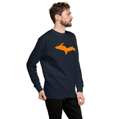 Michigan Upper Peninsula Sweatshirt (w/ Orange UP Outline) | Unisex Premium