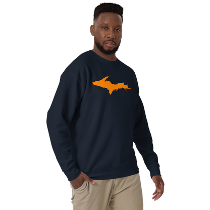 Michigan Upper Peninsula Sweatshirt (w/ Orange UP Outline) | Unisex Premium