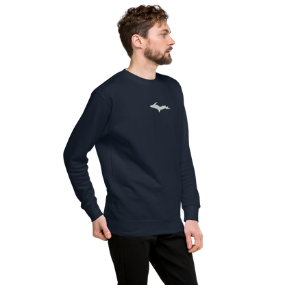 Michigan Upper Peninsula Sweatshirt (w/ Embroidered UP Outline) | Unisex Premium