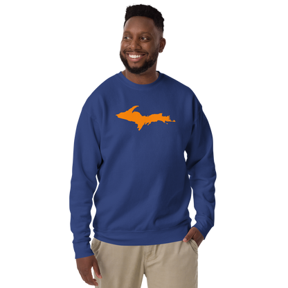 Michigan Upper Peninsula Sweatshirt (w/ Orange UP Outline) | Unisex Premium