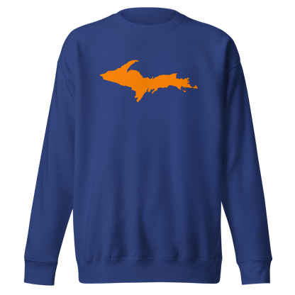 Michigan Upper Peninsula Sweatshirt (w/ Orange UP Outline) | Unisex Premium