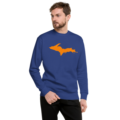 Michigan Upper Peninsula Sweatshirt (w/ Orange UP Outline) | Unisex Premium