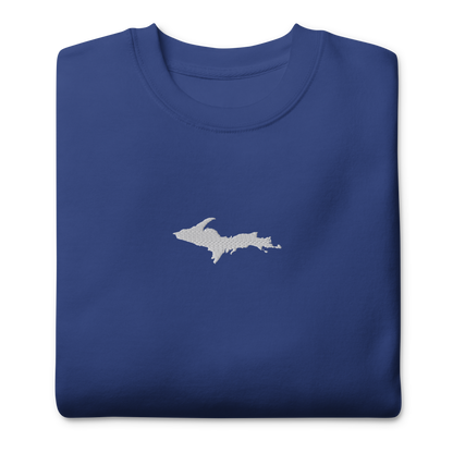 Michigan Upper Peninsula Sweatshirt (w/ Embroidered UP Outline) | Unisex Premium