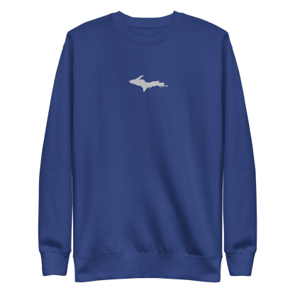 Michigan Upper Peninsula Sweatshirt (w/ Embroidered UP Outline) | Unisex Premium