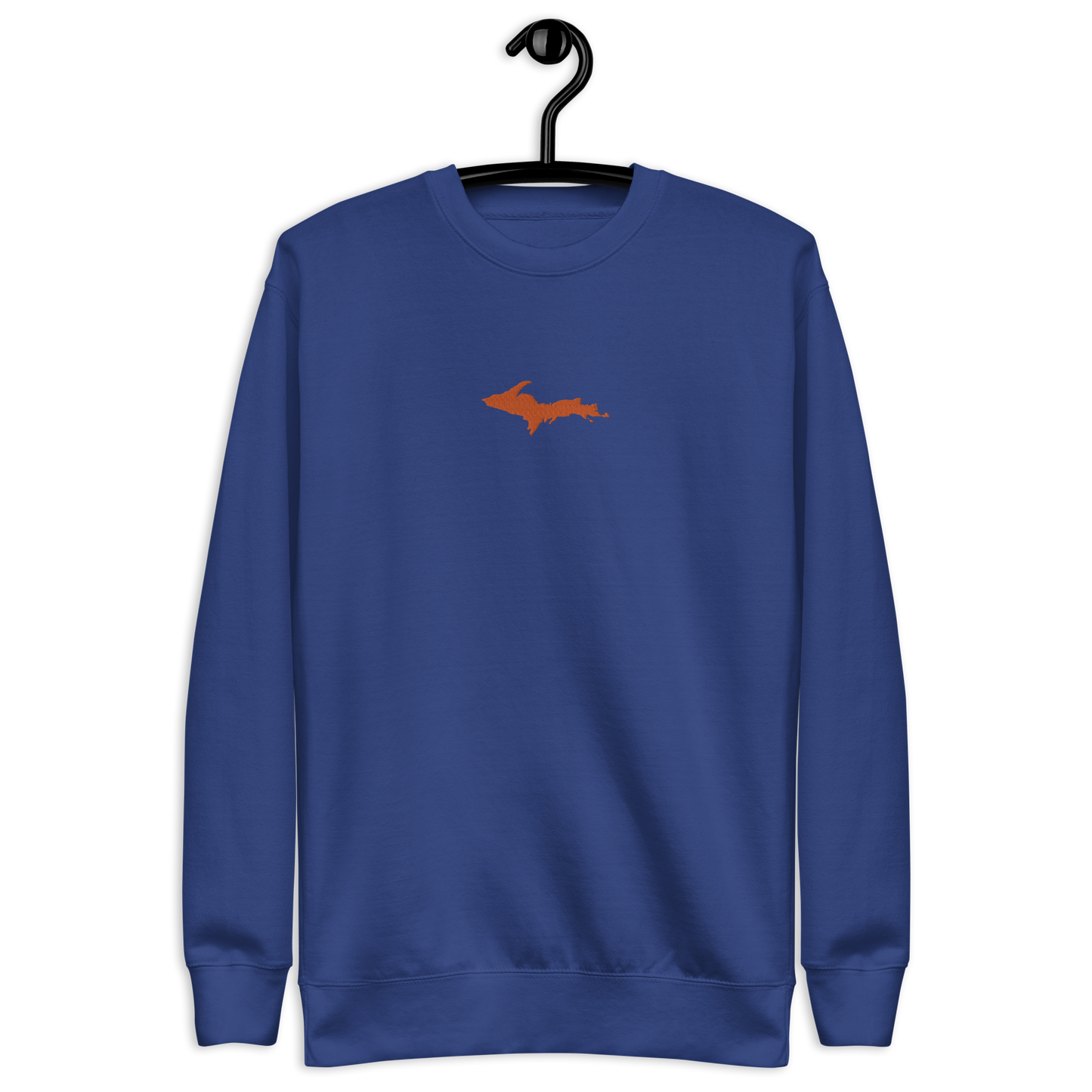 Michigan Upper Peninsula Sweatshirt (w/ Embroidered Orange UP Outline) | Unisex Premium