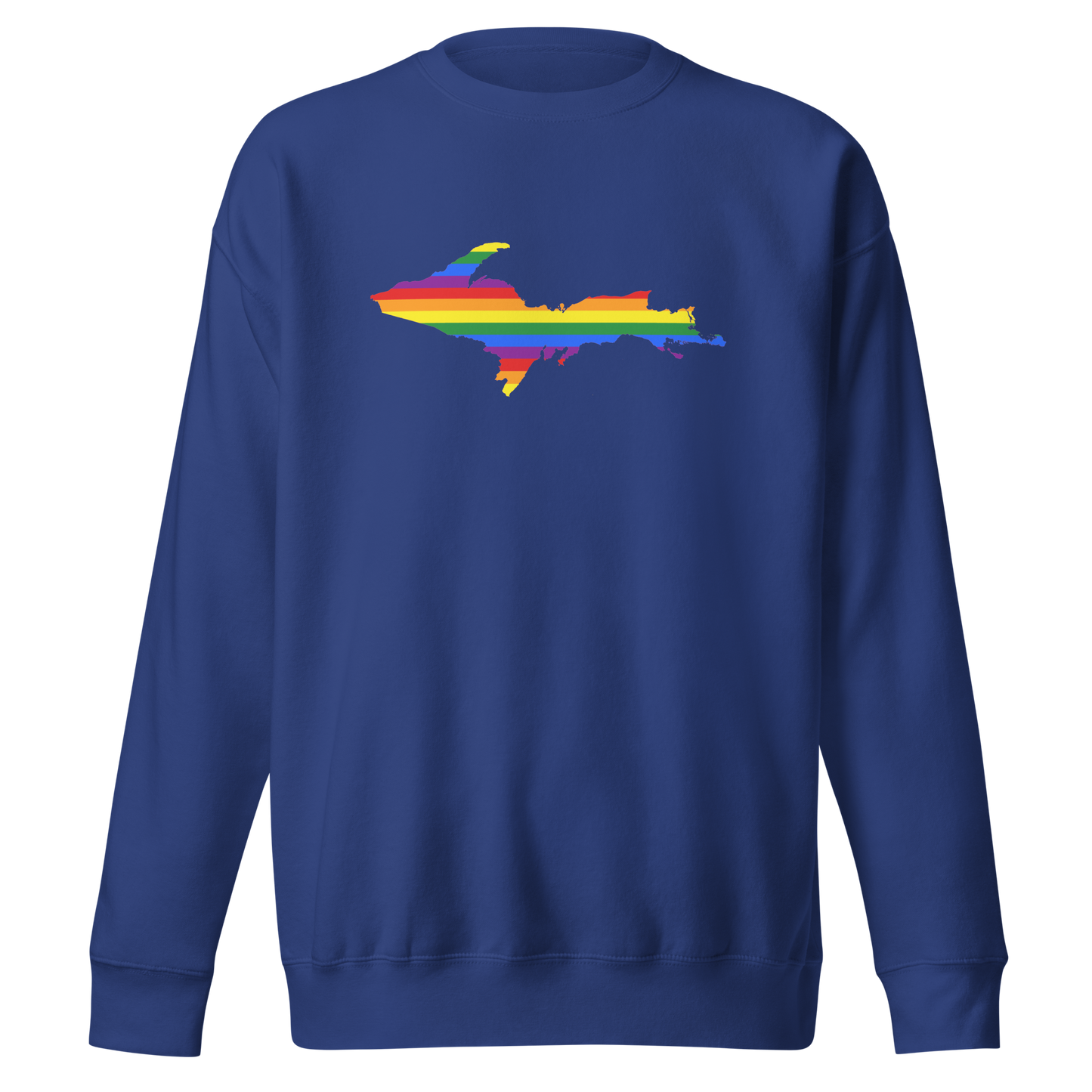 Michigan Upper Peninsula Sweatshirt (w/ UP Pride Flag Outline) | Unisex Premium