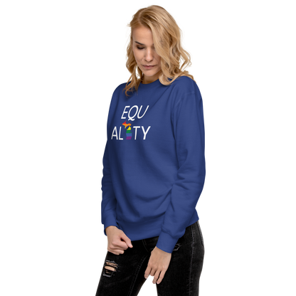 Michigan 'Equality' Premium Sweatshirt (LGBTQ Pride Colors)