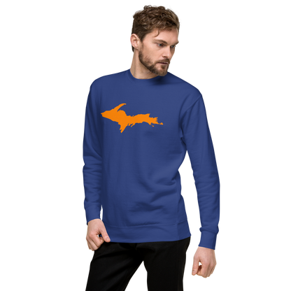 Michigan Upper Peninsula Sweatshirt (w/ Orange UP Outline) | Unisex Premium