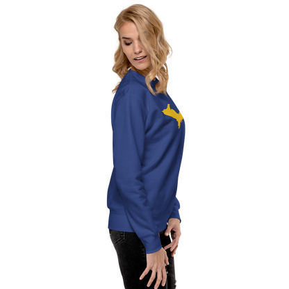 Michigan Upper Peninsula Sweatshirt (w/ Gold UP Outline) | Unisex Premium