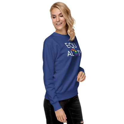 Michigan 'Equality' Premium Sweatshirt (LGBTQ Pride Colors)